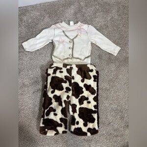 NEW! Vintage Old Navy Western Cowgirl Baby outfit baby Halloween costume 3-6 mon